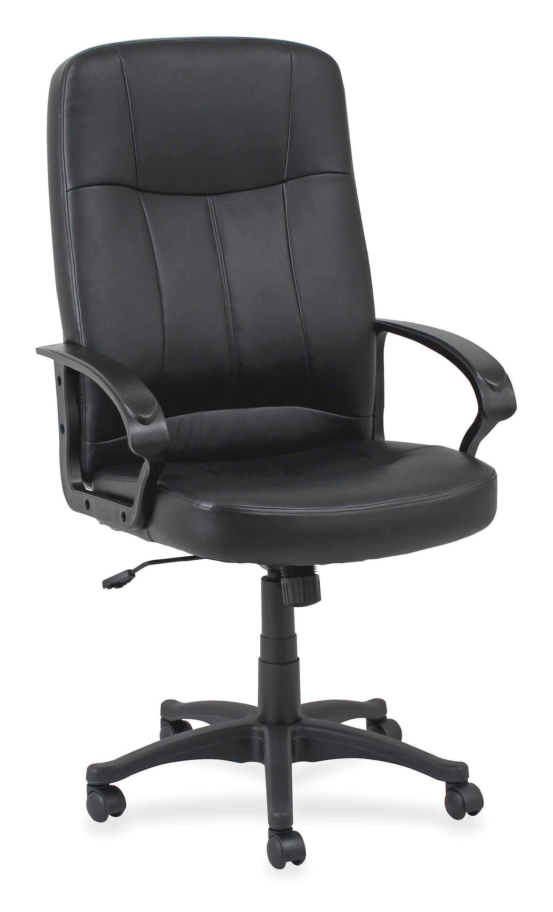 Classroom Select Deluxe Leather Office Chair, 26 x 29-1/2 x 50 Inches, Black 1311383